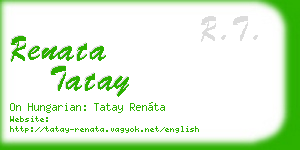 renata tatay business card